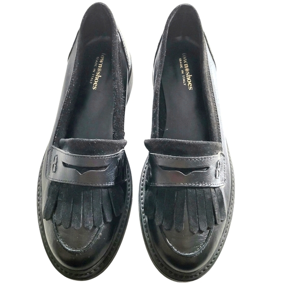 NEW Town Shoes Loafers Made in Italy Leather size 40 - Picture 2 of 10